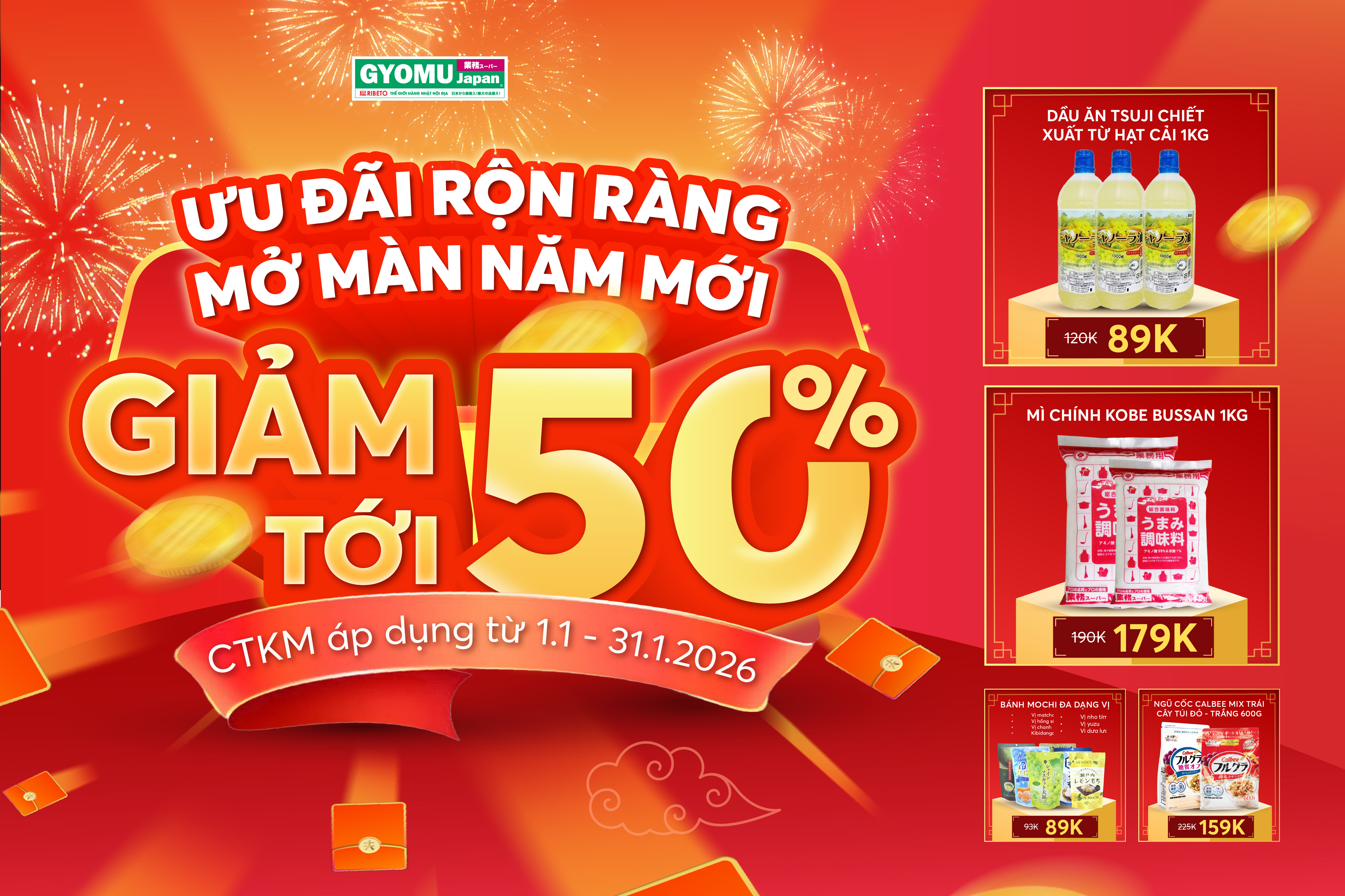 ƯU ĐÃI RỘN RÀNG - MỞ MÀN NĂM MỚI